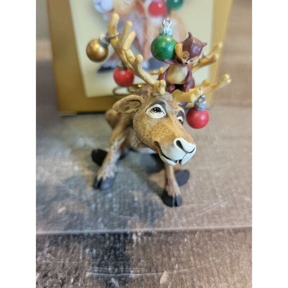Hallmark 2005 all decked out ornament Xmas Decor reindeer - Picture 2 of 5